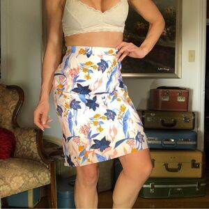 NWT J.Crew floral lined skirt